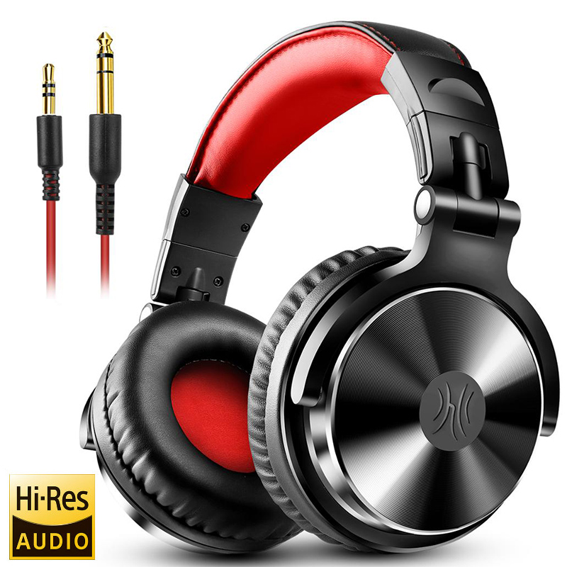 Oneodio-auriculares supraaurales de alta fidelidad para estudio, DJ, Monitor con cable, auriculares para juegos de música, auriculares para teléfono, ordenador, PC con micrófono: Blanco
