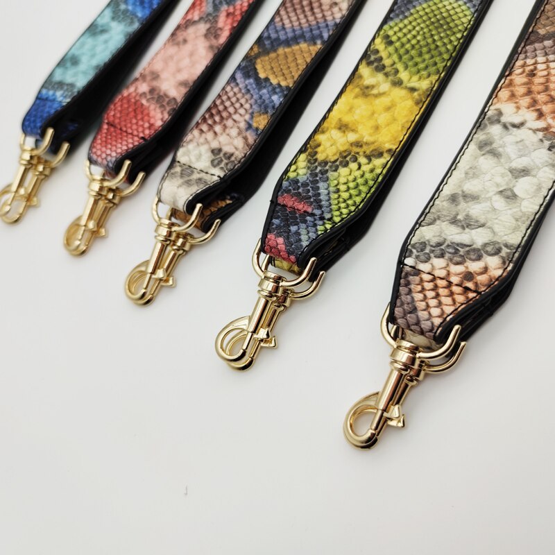 Serpentine Lederen Tas Band Vrouwen Schoudertas Crossbody Bag Riem Brede Band Bag Deel Accessoires Vrouwelijke Messenger Bag Riem 100Cm