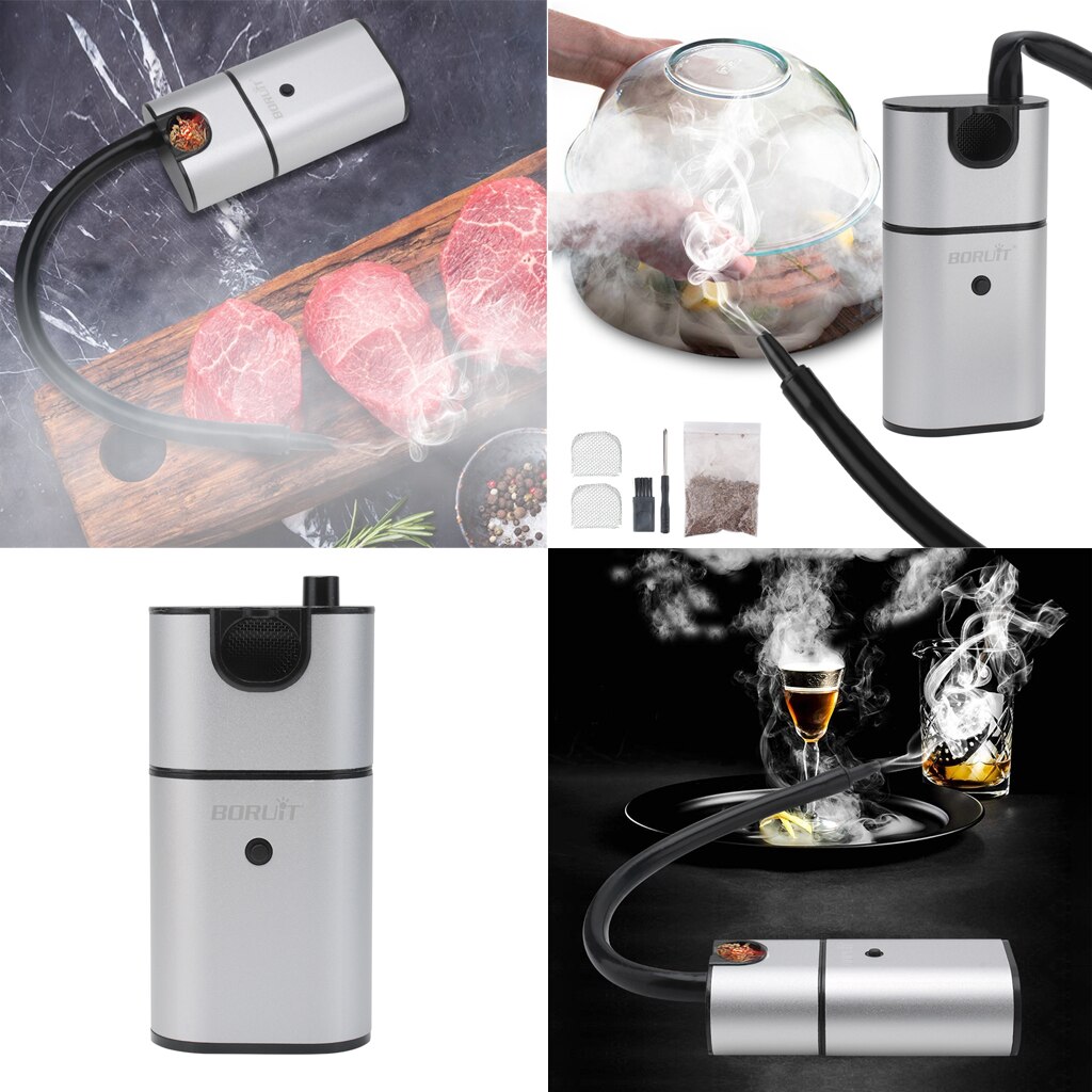 Portable Smoke Infuser Food Smoker Cheeses Salmon Sausage Meat BBQ Smoker