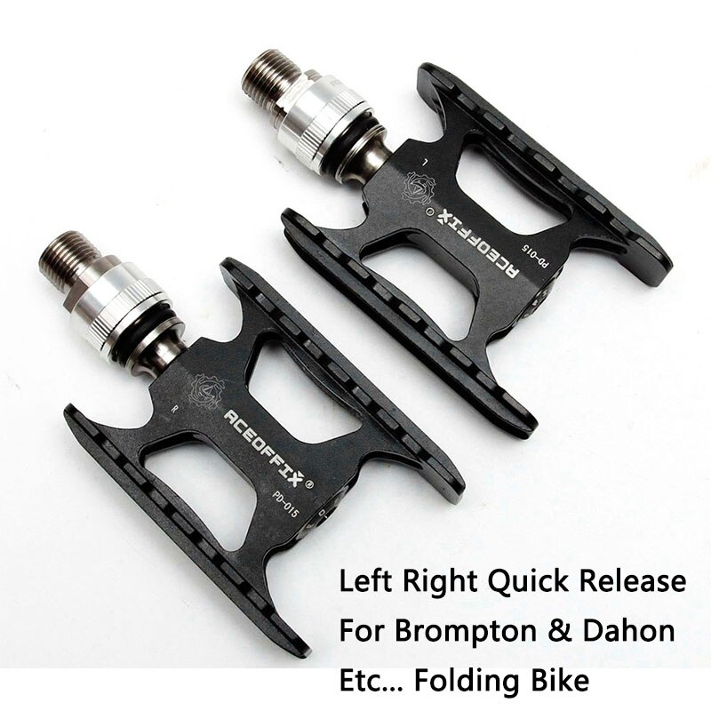 Aceoffix pedał rowerowy, robić roweru Brompton Ti, 3 łożyska, tytanowy, aluminiowy, szybkie odpinanie, Mks, części rowerowe