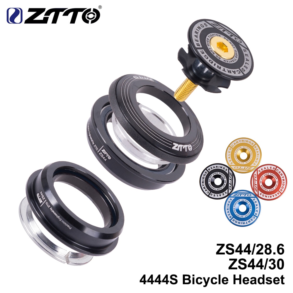 Ztto mtb cykel 4444s headset 44mm zs44 1-1/8 " 28.6mm lige rør gaffel mountain road cykel stel lav profil semi-integreret