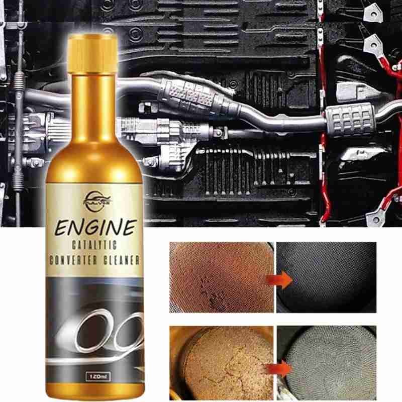 Car Engine Catalytic Converter Cleaner Automobile Carbon Removal Cleaning Agent Car Boost Engine Maintenance Cleaning Tool 120ml