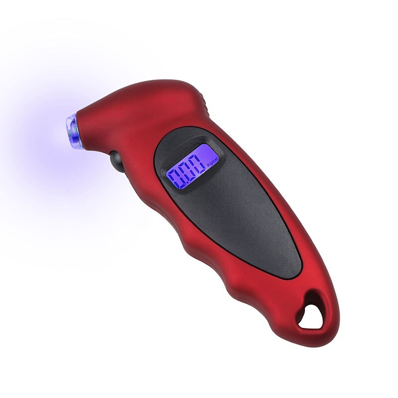 Bandenspanningsmeter 0-150 Psi Backlight Hoge Precisie Digitale Bandenspanning Monitoring Auto Bandenspanningsmeter: red