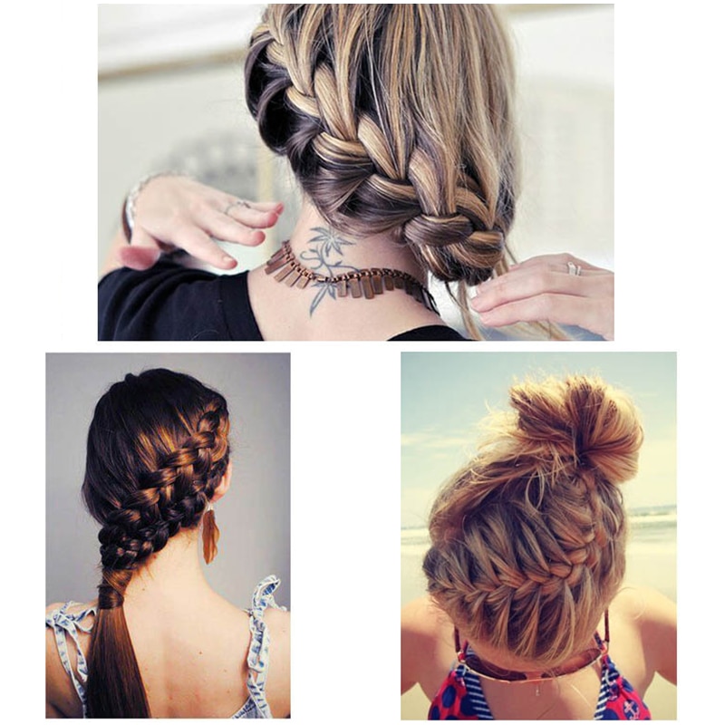 Magia zaplatanie włosów włosów igły kucyk włosów skręcać plecionka DIY narzędzie skręcać lokówki stylizacji spinka robić włosów oplatarki TSLM2