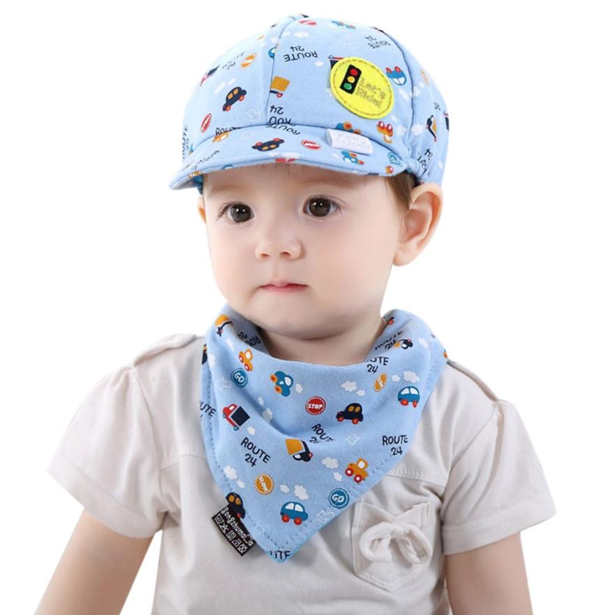 Babadores para bebês Roupas Acessórios 2 PEÇAS Da Criança Do Bebê Meninos E Meninas Chapéu + Avental Infantil Conjunto Bib bibs Do Bebê Dos Desenhos Animados para Bebês @ 40