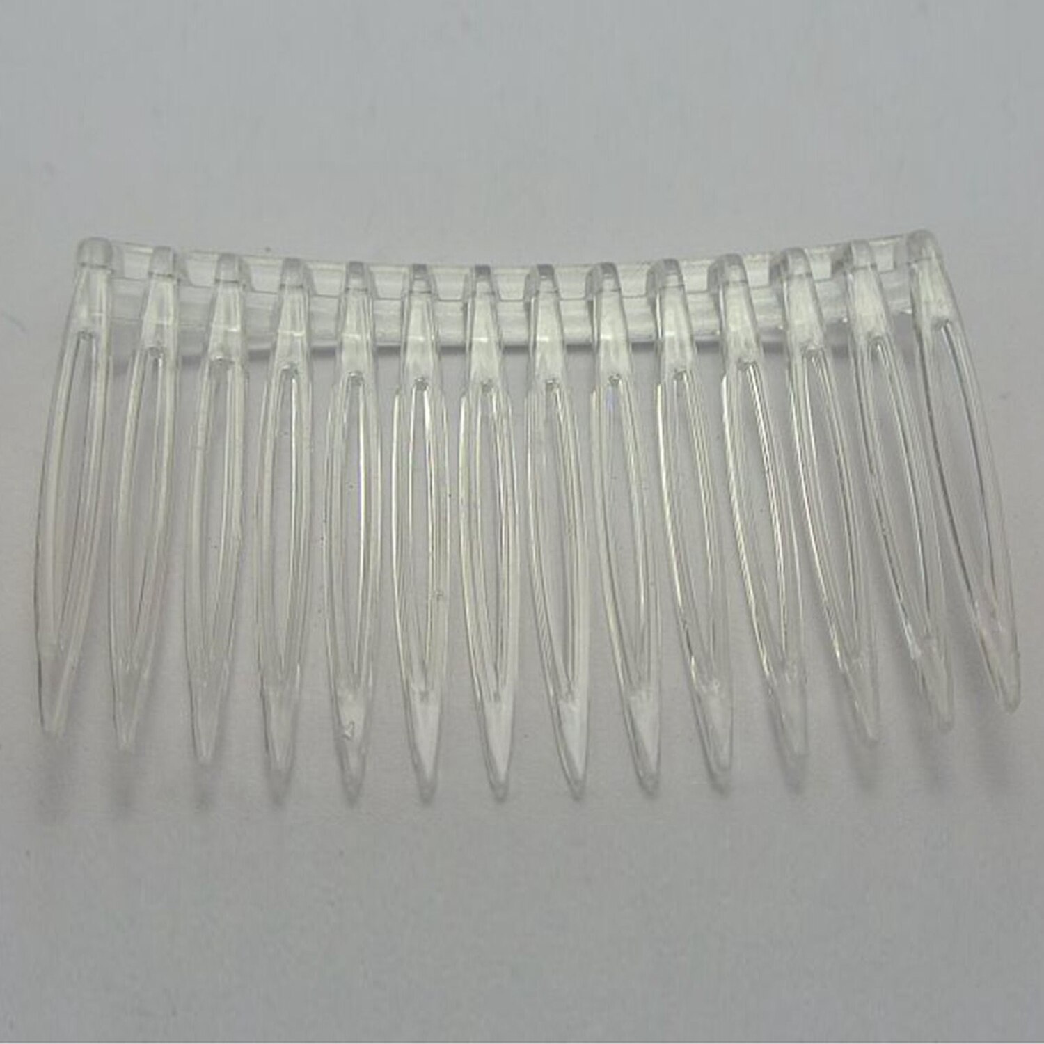20 X Transparante Kleur Plastic Haarspeldjes Side Kammen Pin Haarspeldjes 70X40mm