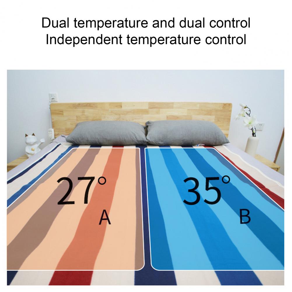 Electric Blanket Energy-efficient Quick Warming Safe Soft Surface Double Thermal Blanket Super Soft Flannel Heating Blanket