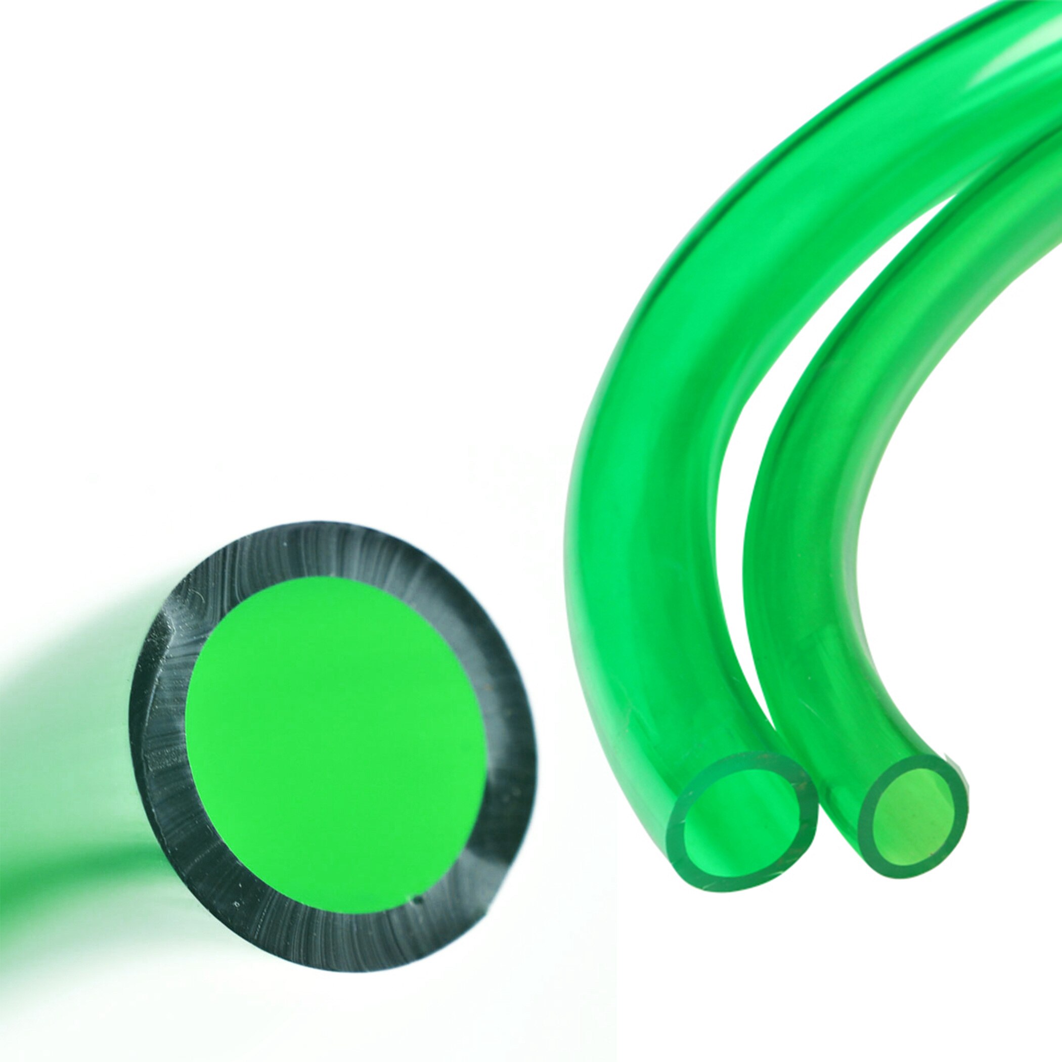 Translucent Green Durable PVC Aquarium Fish Tank Pump Water Tube Pipe w/ Internal Diameter: 20mm(0.79&quot;)