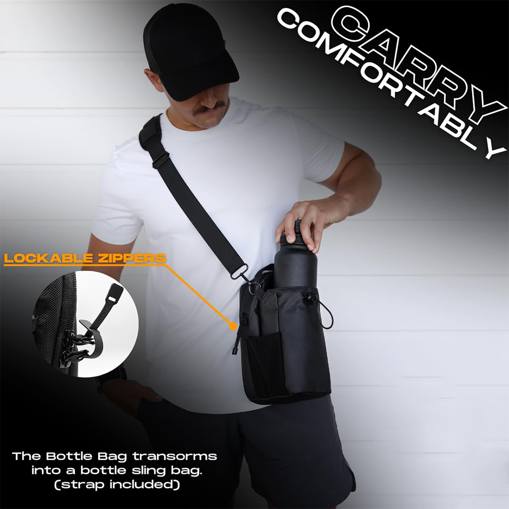 Magnetische Flaschen-Schultertasche für Damen und Herren, magnetische Sporttasche für Reisen, Arbeit, Sport, halten Ihre Gegenstände ab dem schmutzigen Fitnessstudio-Boden