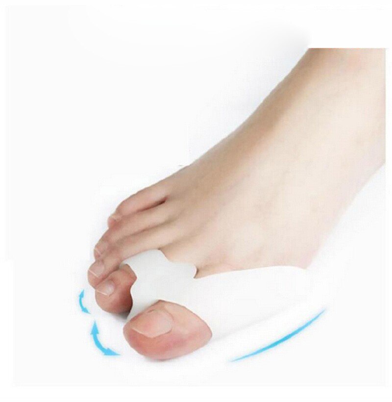 1 Pair Silicone Gel Soft Toe Spacer Seperator Bunion Corrector Toe Separation Orthopedic Hallux Valgus Protection Foot Care Tool