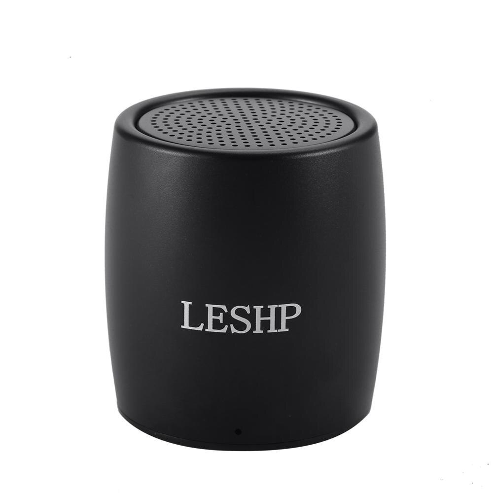 LESHP BM15 negro 20 HZ-20 KHZ altavoz portátil duradero altavoces inalámbricos V3.0 batería incorporada de 3,7 V/550 mAh
