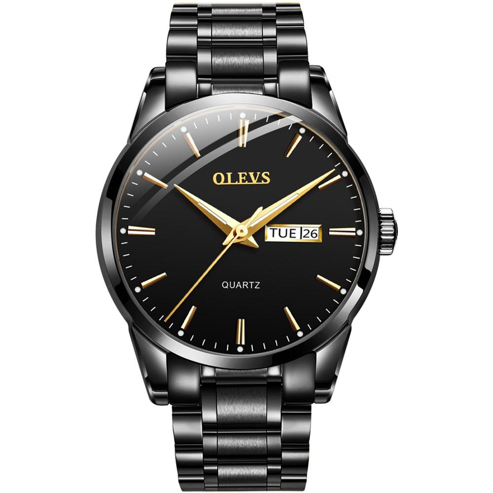 Heren Horloges Top Brand Luxe Mannen Horloge Luxe Horloge Heren Horloges Gouden Horloge Mannen Horloges Ice Out Horloge 18K Gouden Horloges Voor Mannen: Black