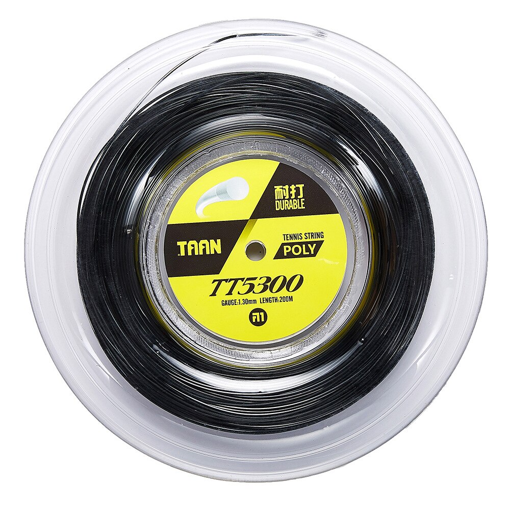 1 PC TAAN TS5300 1,30mm Tennis Schläger Schnur Sport 200m Grau/Schwarz Tennis Ausbildung Schnur dauerhaft Kontrolle Schnur Tennis Schnur