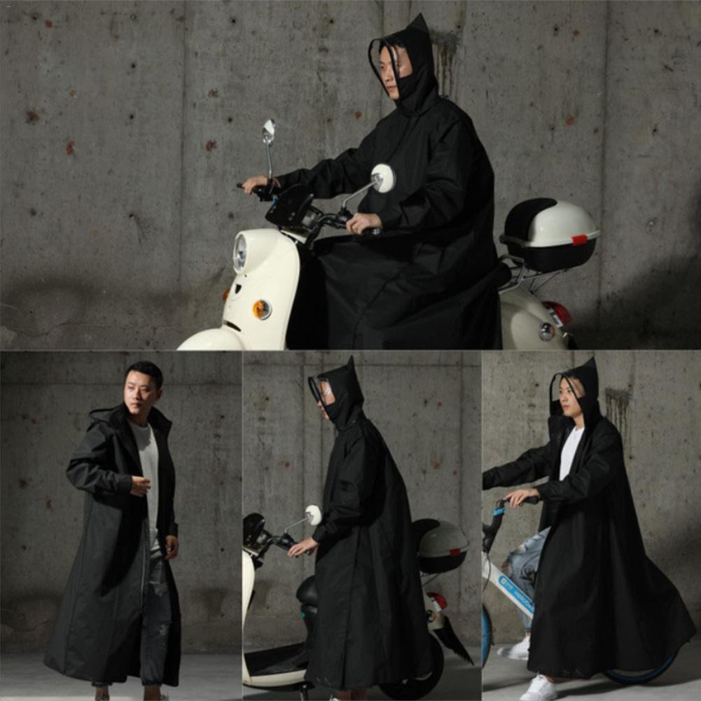 Motorfiets Regenjas Vrouwen/Mannen Rits Hooded Poncho Motorfiets Regenkleding Lange Stijl Wandelen Milieu Regen Jas Xl/Xxl/xxxl