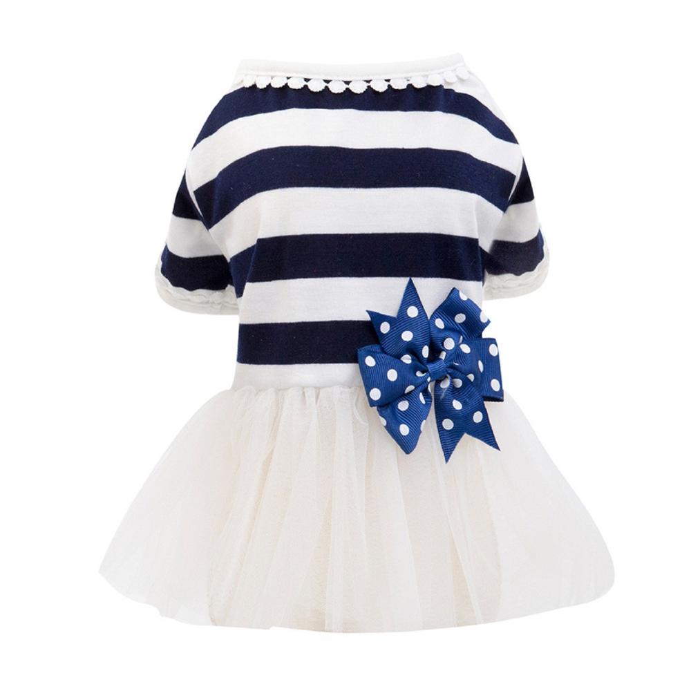 Small Dog Dress Pet Dog Bowknot Dress Dog Cat Cute Spring Summer clothes for small dogs cat clothes dog clothes for large dogs