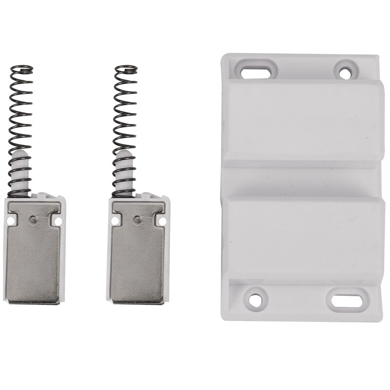 Stainless Steel Glass Door Pivot Hinge Double Head Magnetic Catch Set For 5-8Mm Glass Door