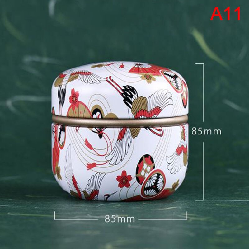 1pcs Japanese style Kitchen Tea Box Jar Storage Holder Sweetmeats Candies Cans Teaware Tea Caddies tin containers storage box