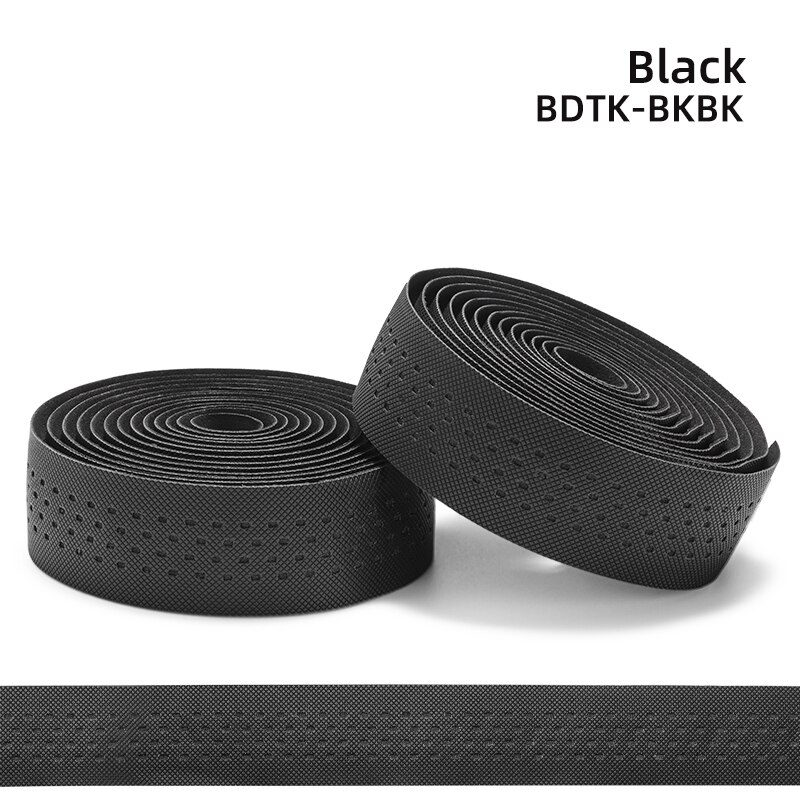 ROCKBROS Lenker Band Rennrad Griff PU Gurt Griff Gürtel Anti-Überspringen Dämpfung Radfahren Gurt Lenker Kork Radfahren Zubehör: BDTK-BKBK