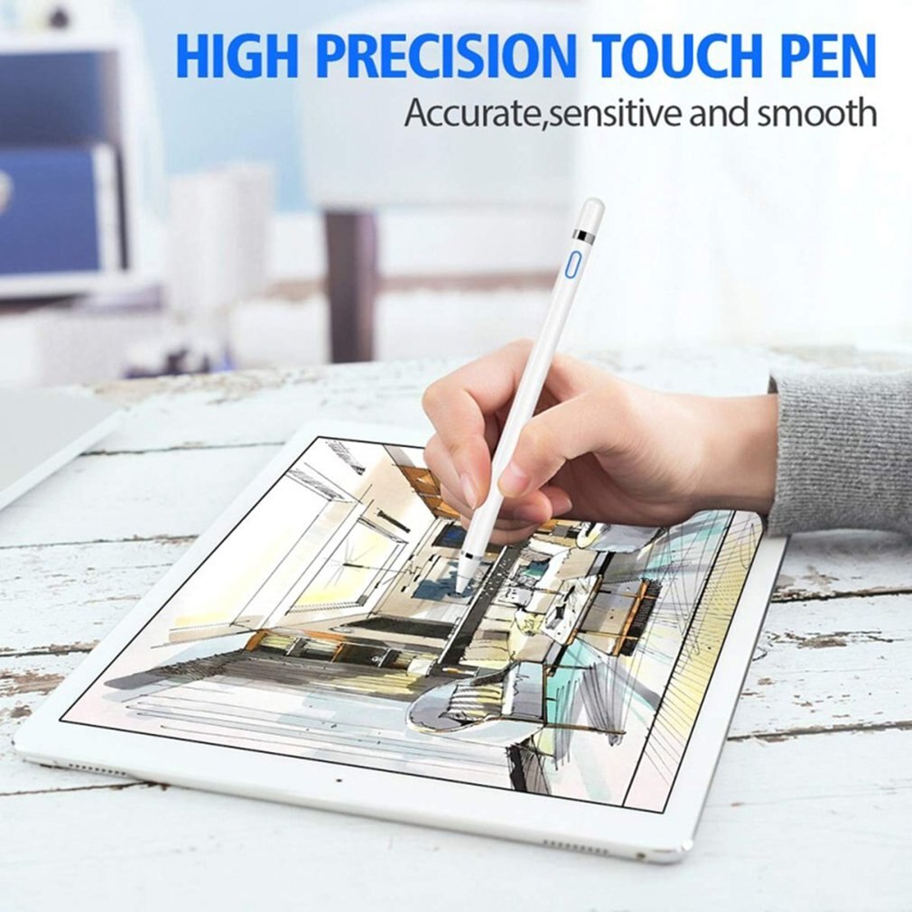 lápiz táctil Universal Stylus para Ipad, para Iphone, para Samsung, 1,4mm para Galaxy, punta de bolígrafo de alta sensibilidad, blanco para Apple