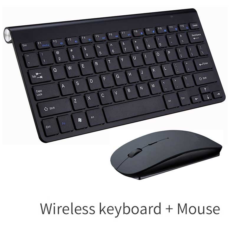 Senior 2.4 Ghz Draadloze USB Keyboard & Muis Combo Toetsenbord + USB Ontvanger Set Voor Macbook Laptop PC Windows XP /8/10 Desktop Muizen: Black-B