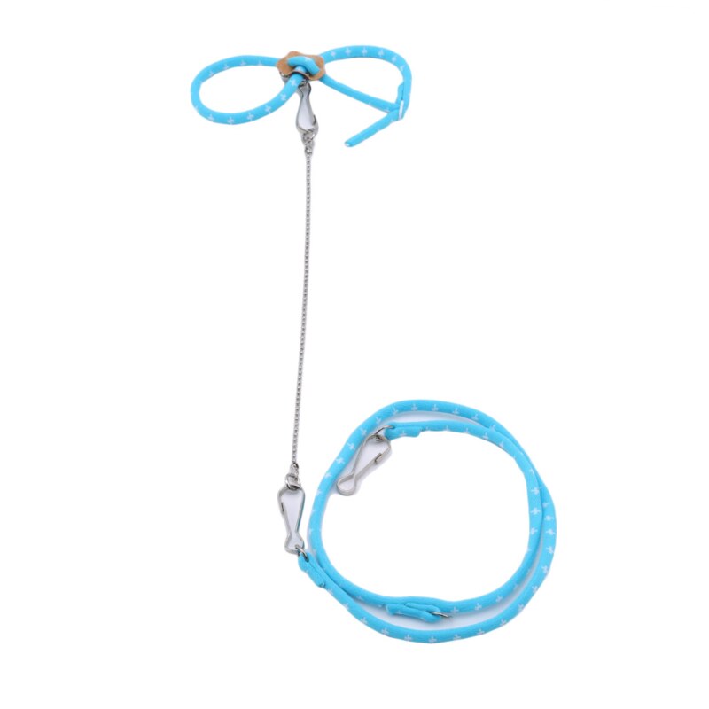 Cute Adjustable Pet Rat Mouse Hamster Harness Rope Hamster Leashes Lead Collar For Rat Mouse Outdoor Supplies: blue