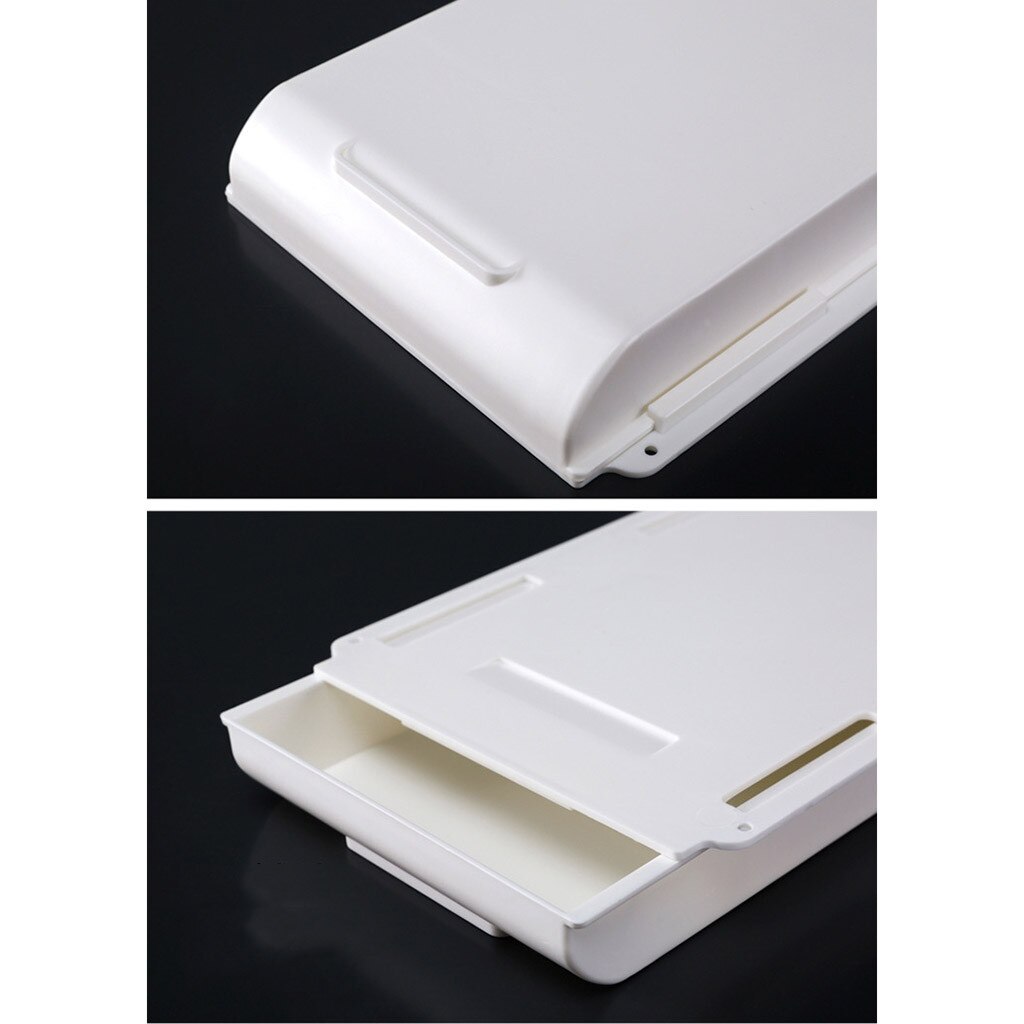 Self-Adhesive Hidden Desk Storage Drawer Table Organizer Box Under Desk Paste Stationery Sundries Tray Storage Case Holder
