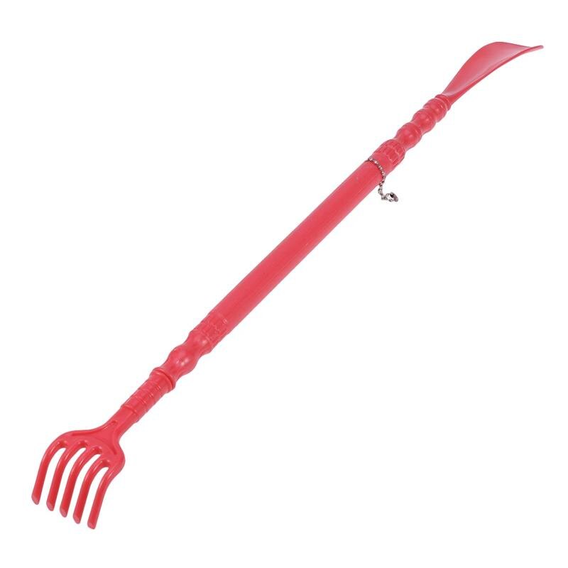 Tiges de Massage multifonctions en résine PP, 1 pièce, pour gratter le dos, griffe de Massage suspendue, corne de chaussure, lève-chaussures: Red