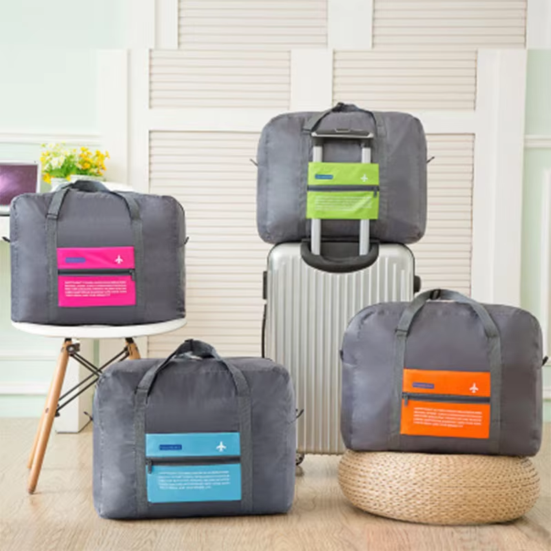 Nueva bolsa de equipaje de viaje impermeable plegable, bolsa de almacenamiento de equipaje de gran capacidad, bolso de viaje para equipaje de embarque, adecuado para bu