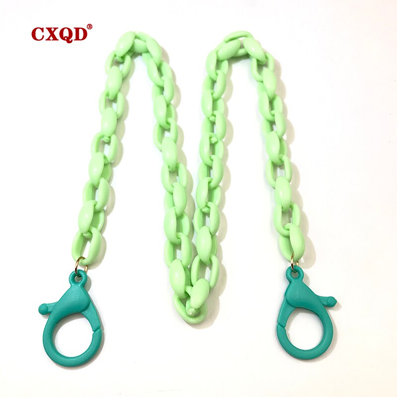 kinder Gesicht Maske Brillen Kette Lanyard Handliche Bequem Halter Seil Anti-verloren Anti Masken hängenden Hals: YMK0001 green1