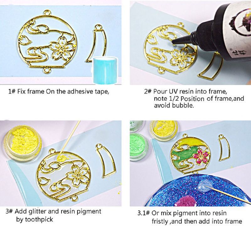Résine UV dure clair traitement Ultraviolet résine époxy moulage moule fabrication de bijoux