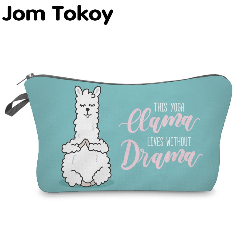 Jom Tokoy Cosmetische Organizer Tas Make Up Printing Lama Cosmetische Tas Mode Vrouwen Make-Up Tas Hzb921