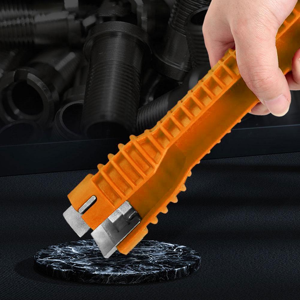 8 in 1 Plumbing Wrench Multifunctional English Key Flume Wrench Set Anti-slip Kitchen Sink Key Repair Wrench Plumbing Wrench Set