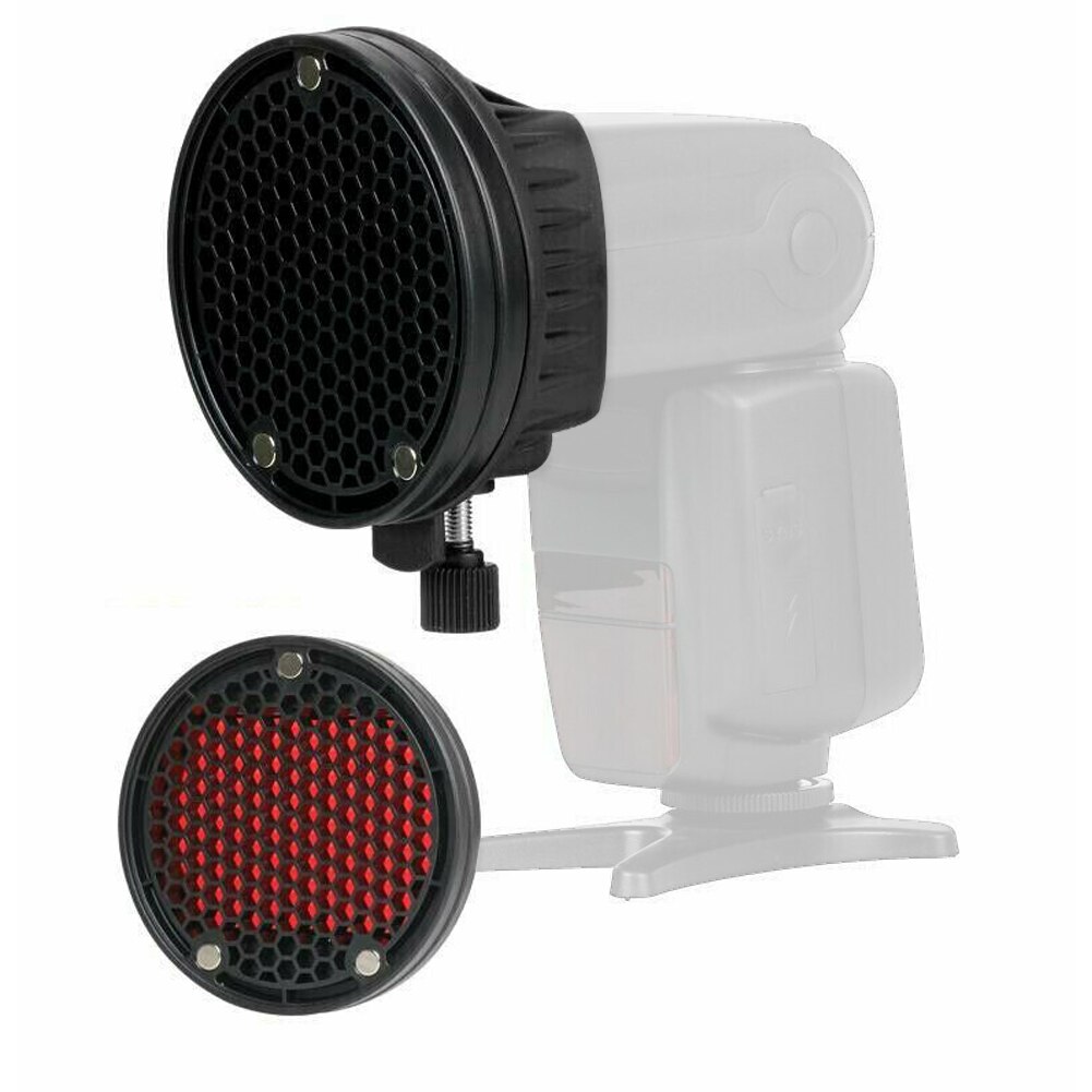 Support de lampe Kit nid d'abeille bricolage photographie couleur Flash diffuseur universel magnétique doux vitesse lumière caméra nid