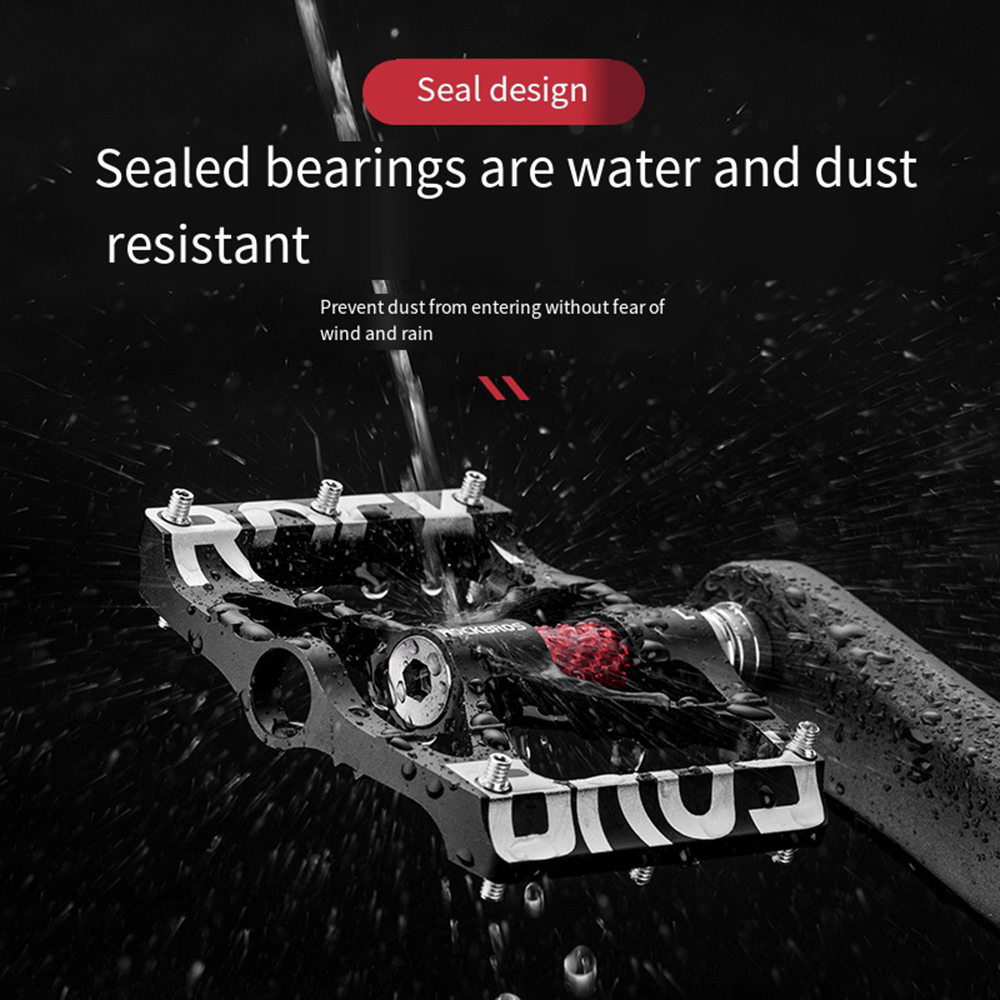 ROCKBROS Bicycle Pedal, Peilin Anti Slip Mountain Bike Pedal, Aluminum Alloy Riding Pedal, Mountain Bike Bicycle Accessories