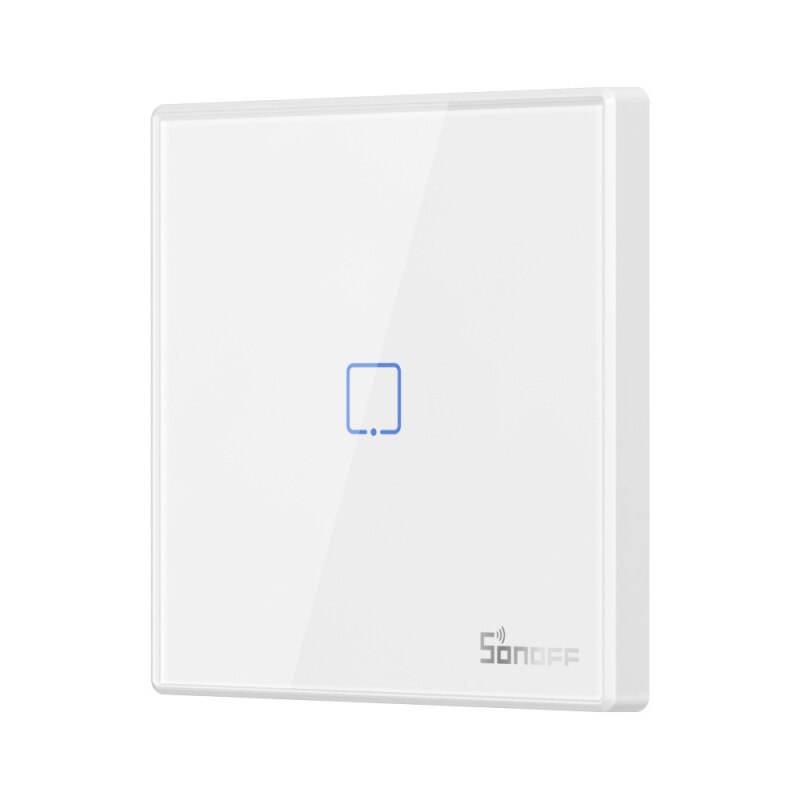 SONOFF T2EU-RF 86 Type Wall Panel Sticky Wall Switch Remote Controller 433MHz RF Smart Home Remote Control With 1/2/3 Gang: 1 Gang