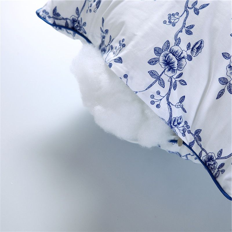 Chinese Porcelain Pillow Core Vacuum Compression Neck Pillow Down Hotel Single Silk Pillow Core