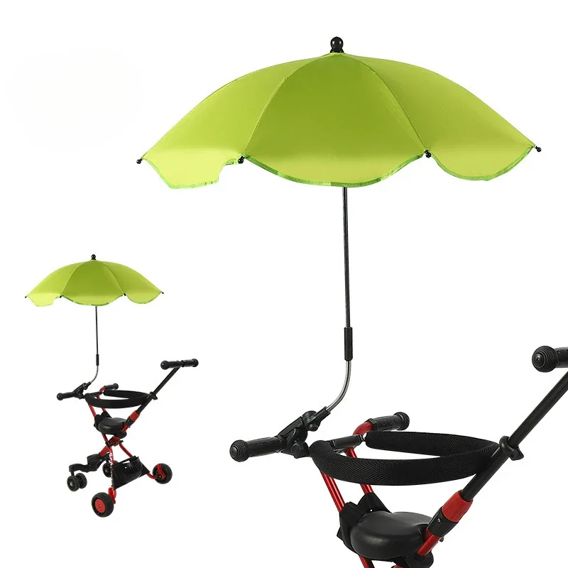Universele Baby Auto Kinderwagen Paraplu Verstelbare Schaduw Paraplu Uv Zonnescherm Voor Kinderwagen Accessoires Zonneklep Draagbare Parasol Items: Blauw