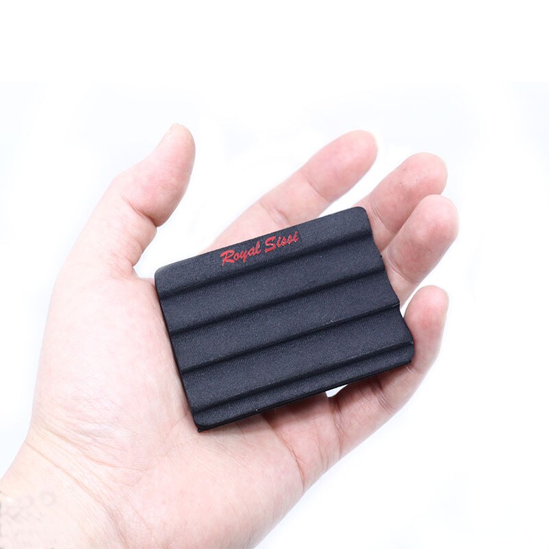 Highly recommend 2pcs ripple foam fly foam patch fly fishing hook storage EVA foam hanger with adhesive loop back