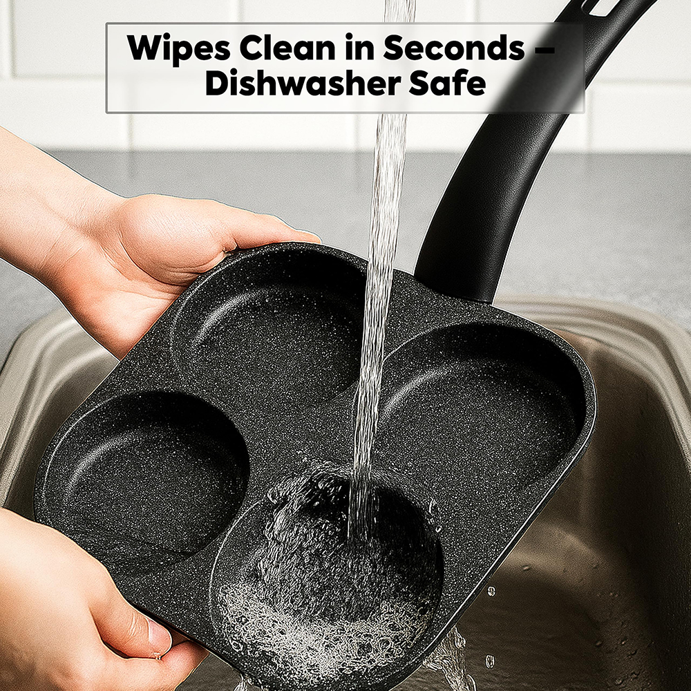 Egg Frying Pan Nonstick Pancake Pans 4-Cups Cookware Pancake Pan Egg Pan Suitable for Gas Stove Induction Cooker