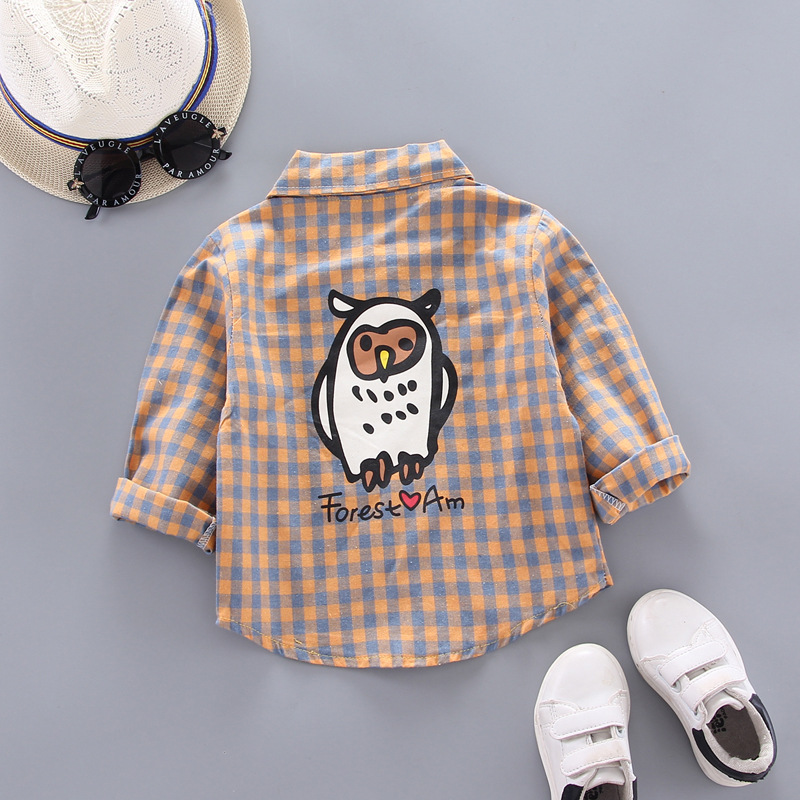 IENENS Child Shirt Clothes Baby Spring Shirts Toddler Infant Boy Long Sleeve Tees Tops 1 2 3 4 Years Kids Cotton Thin Shirt