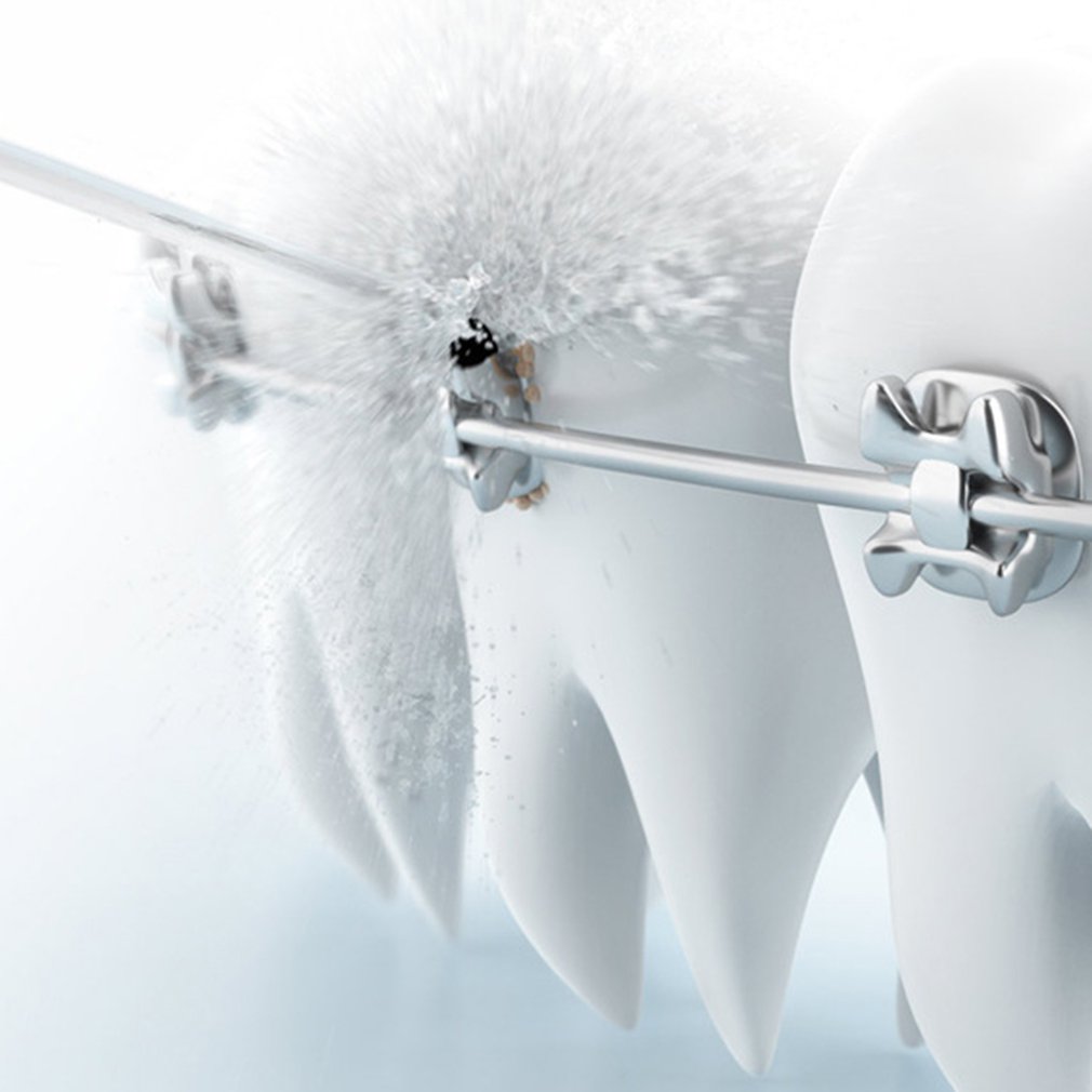 Household Multi-Function Electric Tooth Cleaner Portable Red Teeth Water Flossing Teeth Cleaning Device