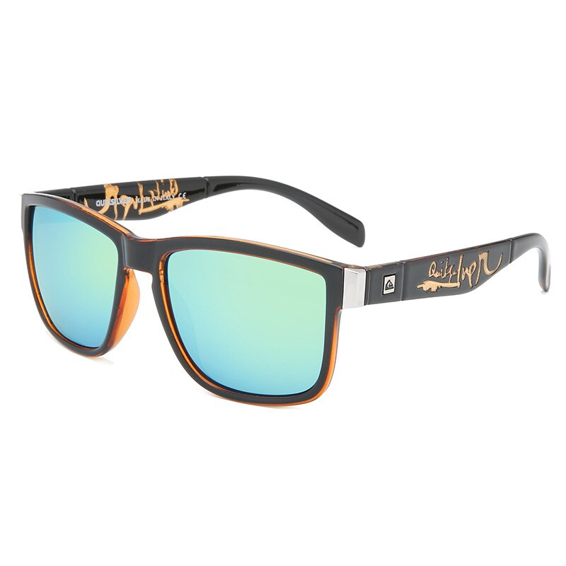 QS056 Klassieke Sport Zonnebril Mannen Vrouwen Strand Vissen Zonnebril Populaire Vierkante Glazen UV400: 7