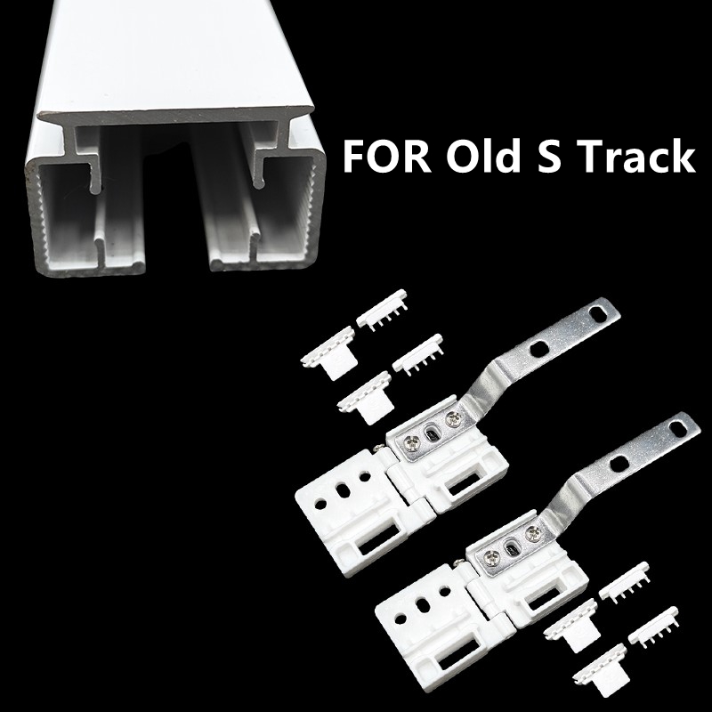 Automatisk elektrisk gardinskena tillbehör huvudbärare för raka böjda skenor remskiva: Gul