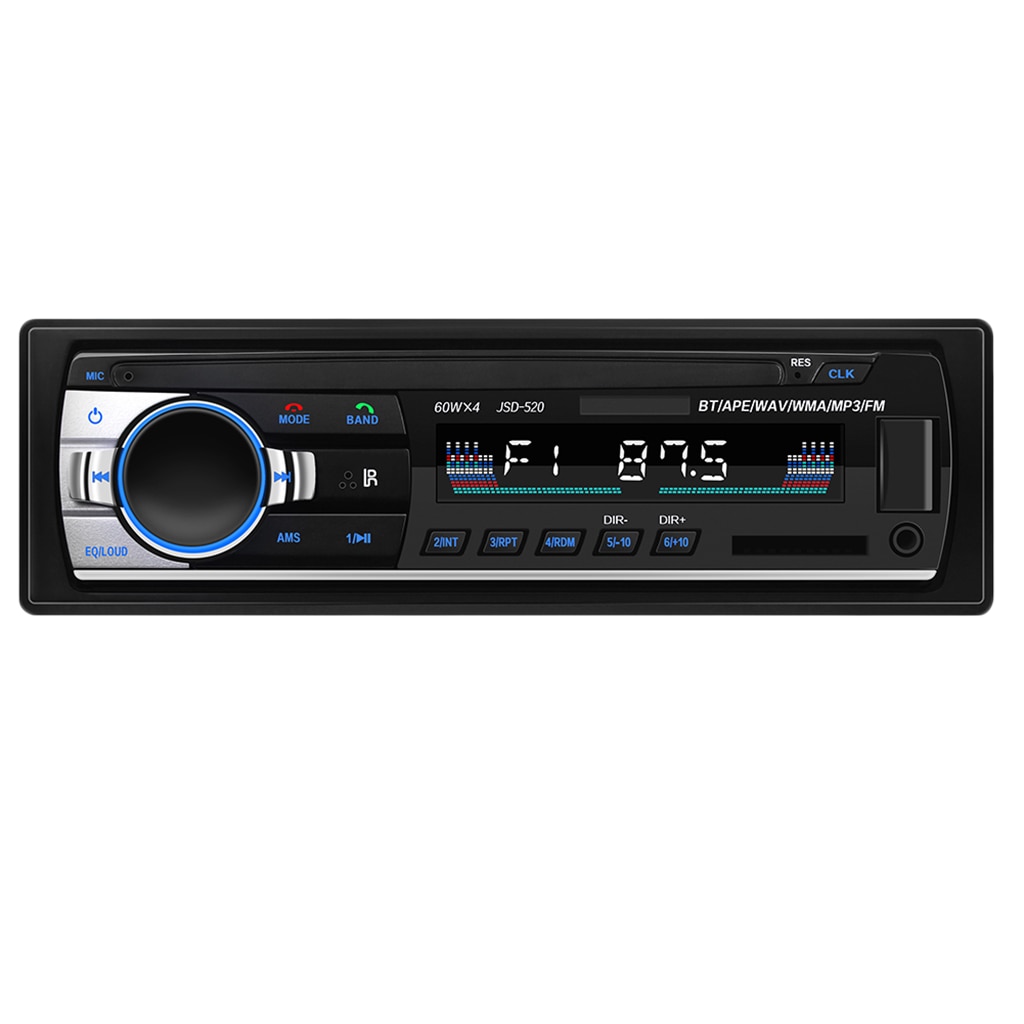 Car Stereo Receiver, Radio Car Receiver With MP3 Player WMA FM Remote Control, USB Port, Hands Free Stereo 4 X 60W