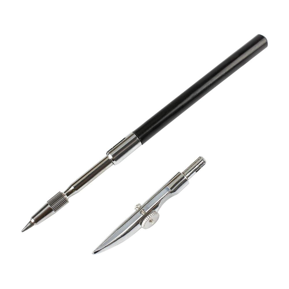 MyLifeUNIT Drawing Compass Set Portable Stainless Steel Geometry Compass Tool