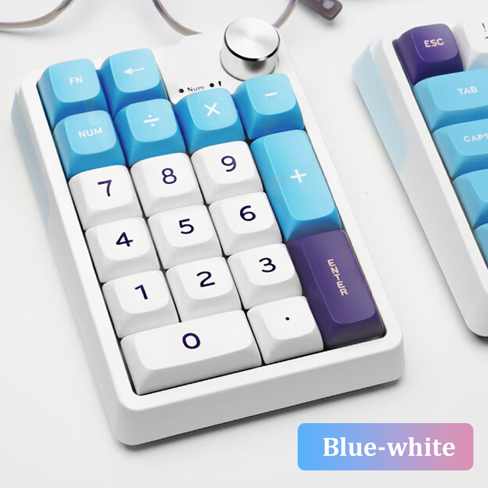 Toetsenbord Draadloos Numeriek Toetsenbord Programmering Aangepast Knop Toetsenbord Mini Knop Gaming Mechanische Hotswap Draagbaar Numeriek Toetsenbord: Blauw