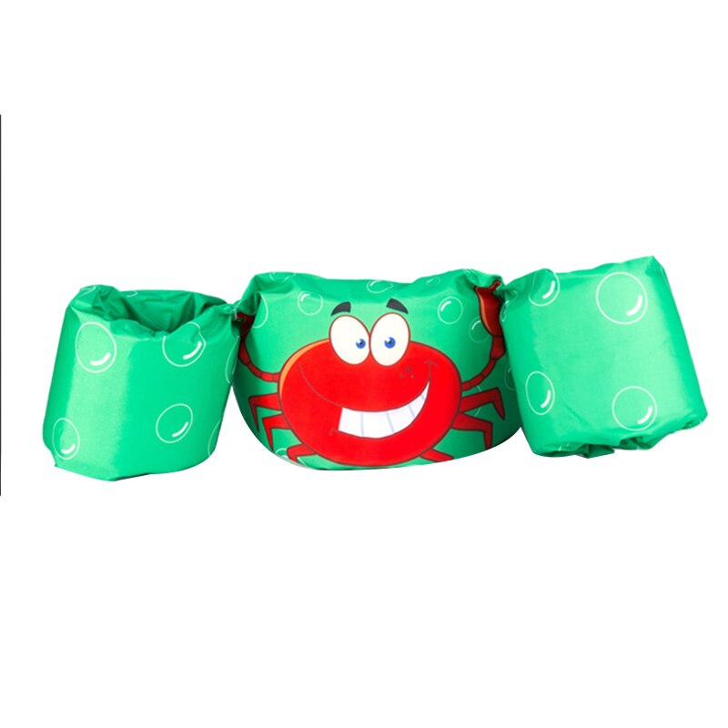 Puddle Jumper Swimming Deluxe Cartoon Life Jacket SAfety Vest for Kids Baby (Green)