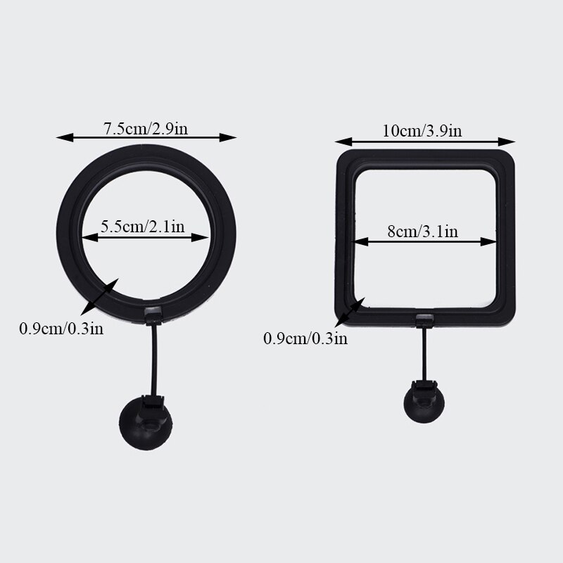 Fish Feeding Aquarium Fish Tank Ring Feeder Station Floating Food Water Plant Circle 1pcs Feeding Ring Aquarium Fish Feeder