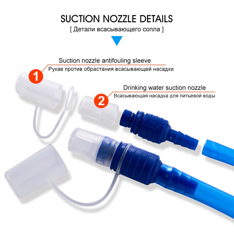 2L Draagbare Waterzak Bag Outdoor Opvouwbare Draagbare Drinken Kamp Koken Picknick Bbq Camping Wandelen Sport Blaas Water Bag