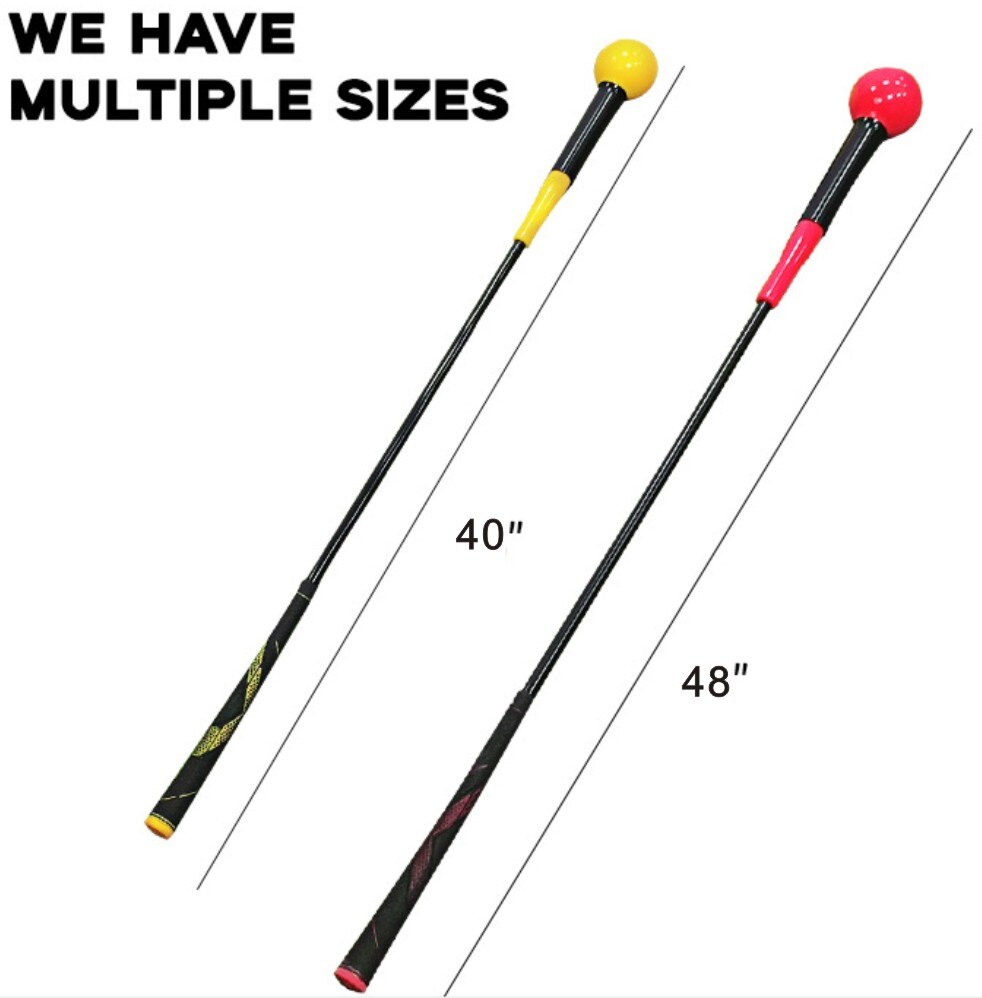 40"Golf Swing Trainer Aid for Improving Rhythm Flexibility Balance Tempo And Strength Flexible Warm-up Stick Golf Training Aids